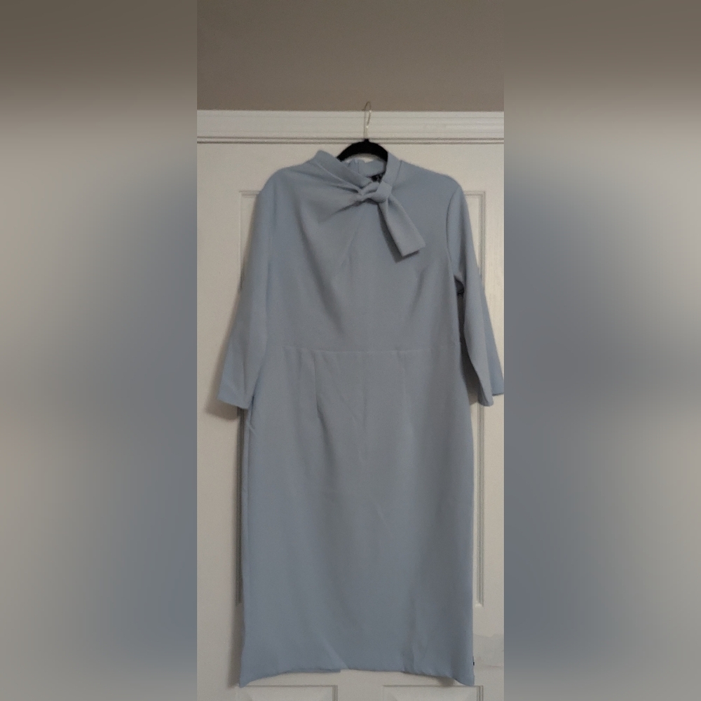 Stylewe Knot Front Blue Dress